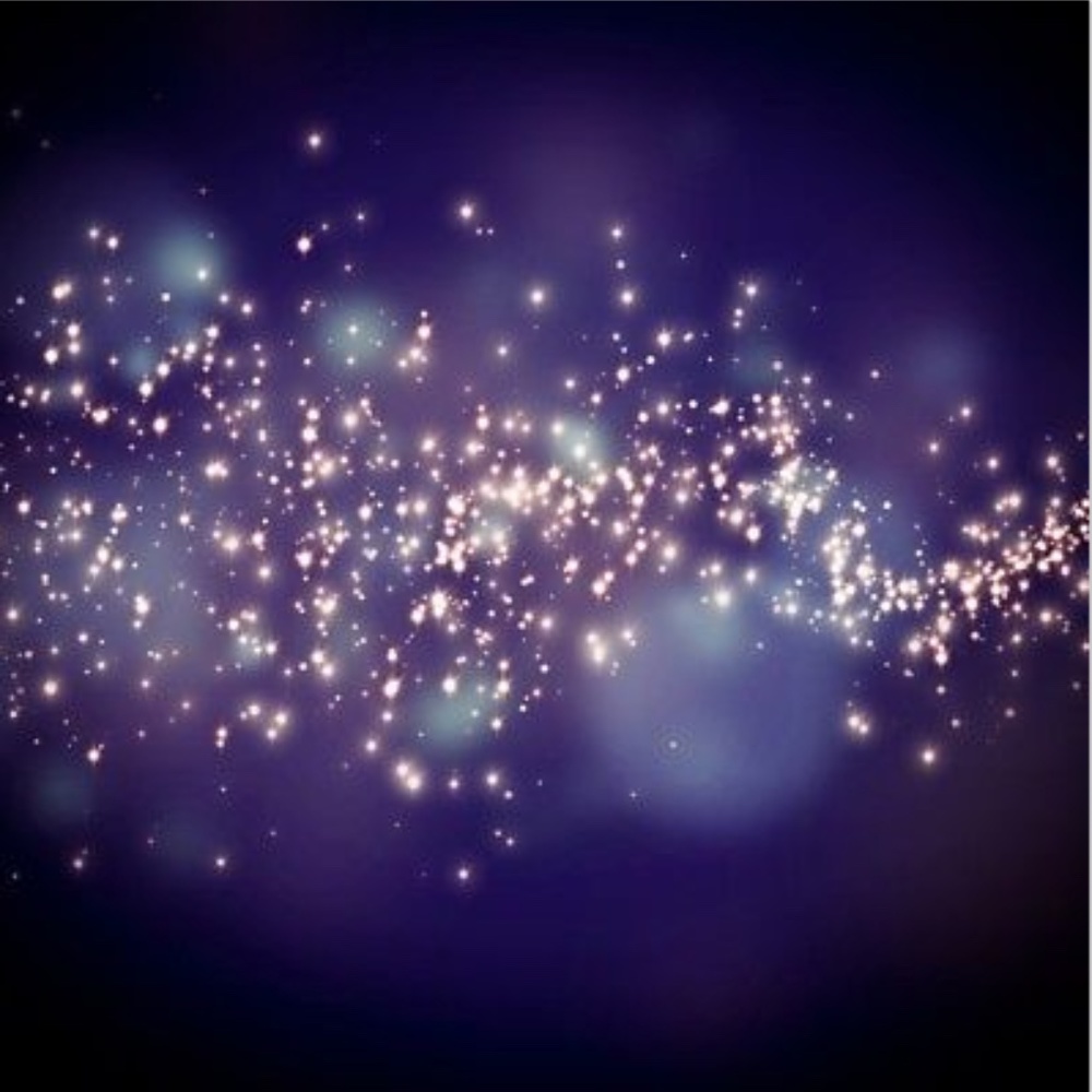 MEDIUM Photo realistic backdrop of Lights on Deep Purple Background 6'x6'